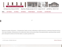 Tablet Screenshot of landauprinceton.com